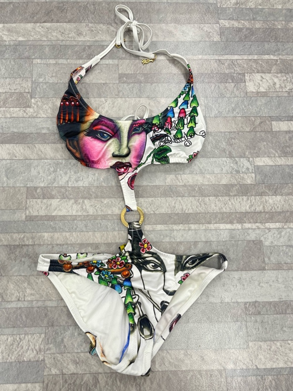 NWT Y2K Christian Audigier Bikini Size: Small